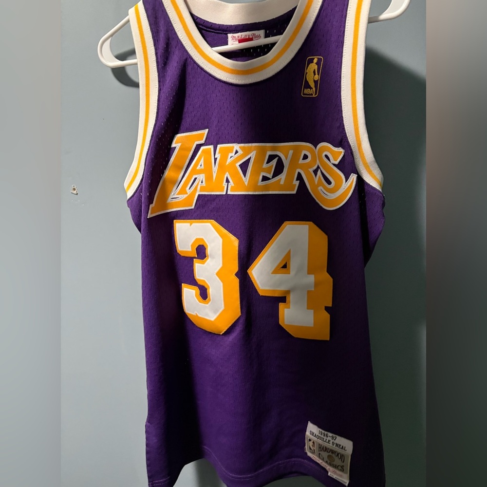 Mitchell and Ness Shaquille O’Neal Los Angeles lakers jersey